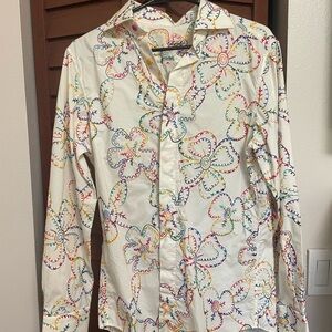 Colorful Floral Men’s Button Down Shirt